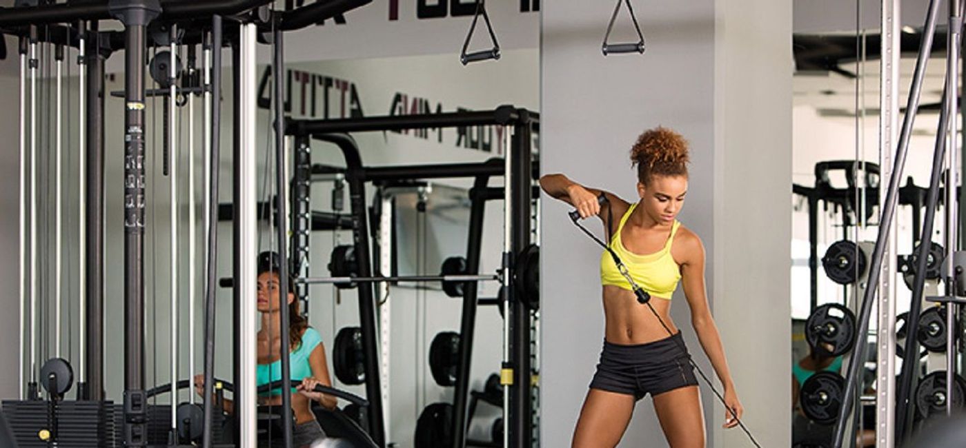 Image: PHOTO: The fitness center at Breathless Riviera Cancun Resort & Spa. (photo via AMResorts)