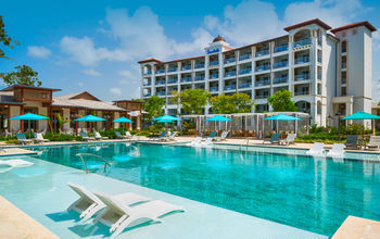 South Seas Village pool area at Sandals Royal Barbados.