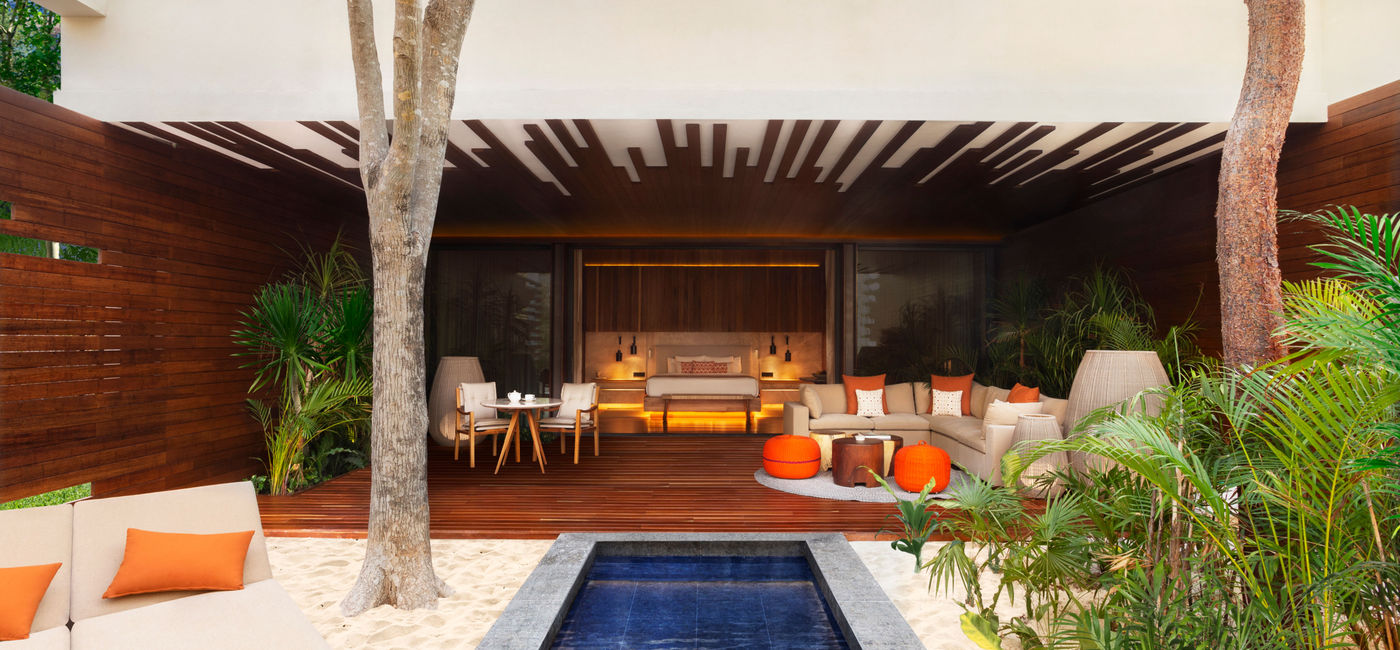 Image: PHOTO: Beachfront Pool Suite at Banyan Tree Mayakoba. (photo via Banyan Tree Mayakoba)