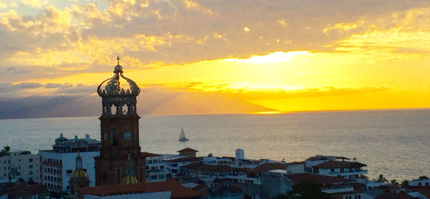 Image: PHOTO: Puerto Vallarta at sunset. (photo by Janeen Christoff)