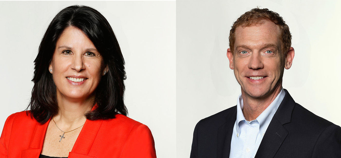 Image: Elena Edwards (left) and Jeff Wright. Photo courtesy Allianz. (Allianz)
