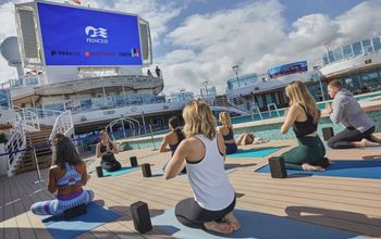 Yoga onboard a Princess Cruises ship.