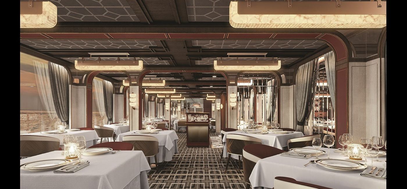 Image: Seven Seas Grandeur's Prime 7 Steakhouse. (photo via Regent Seven Seas Cruises Media)