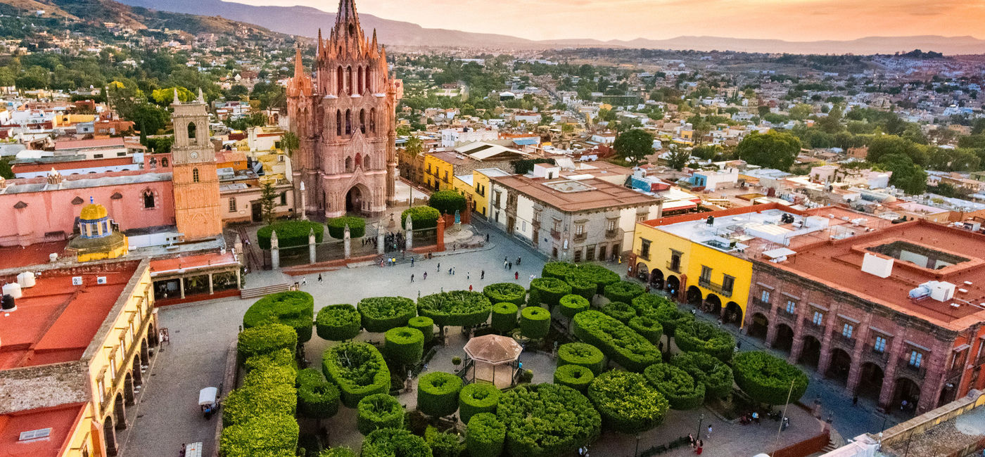 Photo: Aerial View of San Miguel de Allende in Guanajuato, Mexico. (photo via iStock/Getty Images E+/ferrantraite)
