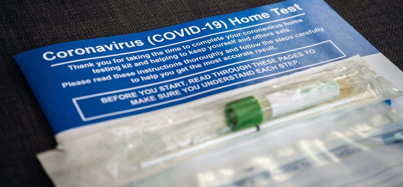 Image: Coronavirus Home Test. (photo via Circle Creative Studio / getty images)