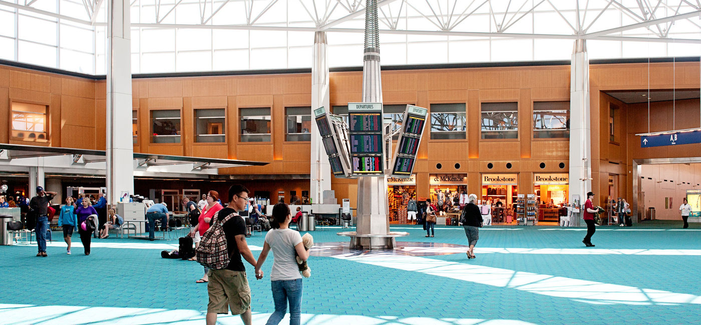 Image: PHOTO: The main terminal inside Portland International Airport. (photo via ivanastar/iStock Unreleased)