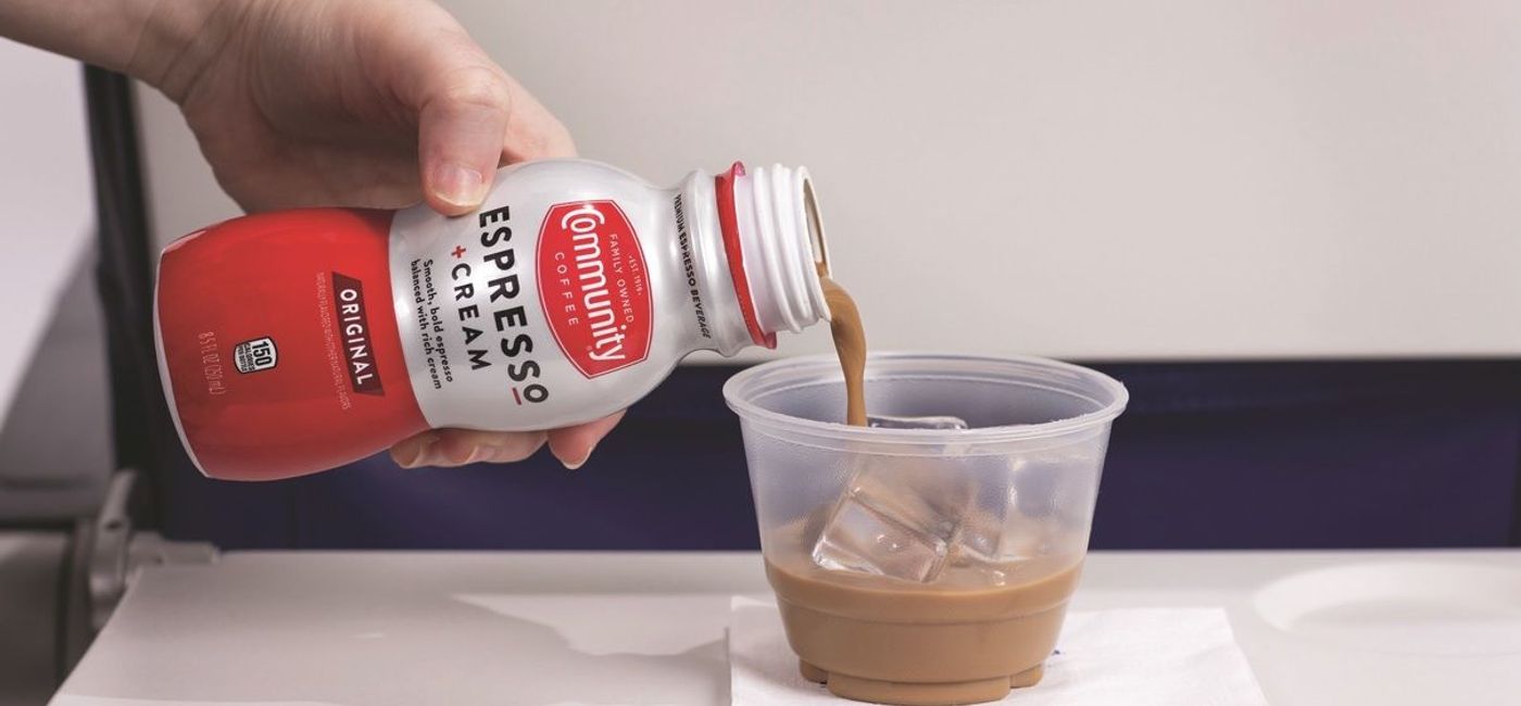 Image: Southwest now offers Espresso + Cream Iced Coffee. (photo via Southwest Airlines Media)