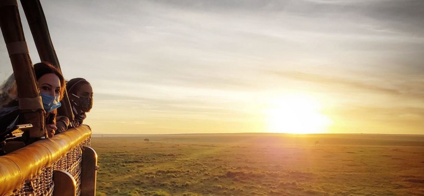 Image: Floating in a hot air balloon over the Maasai Mara. (photo courtesy Brianna Glenn)
