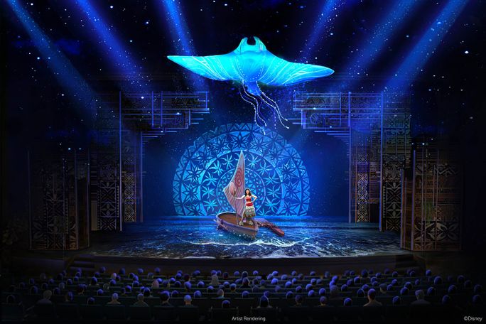 A scene from Disney The Tale of Moana, Disney Treasure, Disney Cruise Line, cruise, Disney