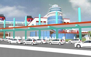 Rendering of upgraded Disney Cruise Terminal 8 at Port Canaveral