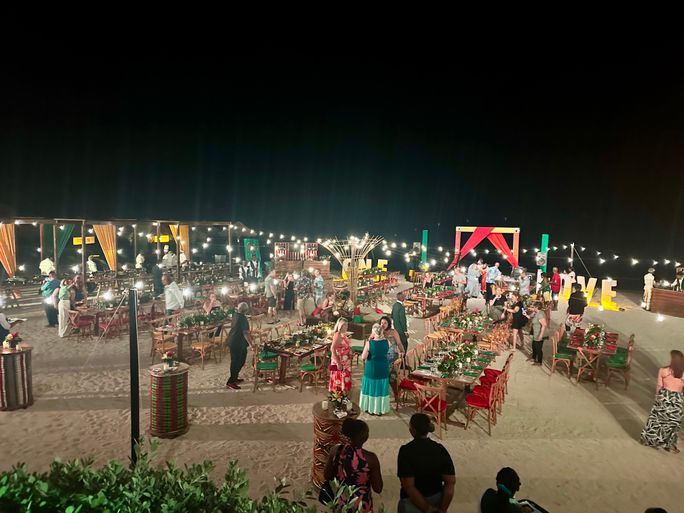 Agent welcome dinner at Iberostar Grand Rose Hall Beach. Agent welcome dinner at Iberostar Grand Rose Hall Beach.