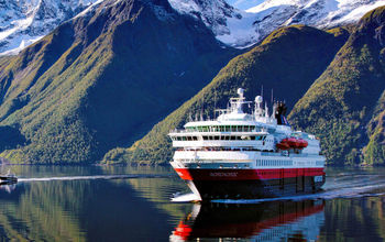 MS Nordnorge in Hjorundfjorden, Norway