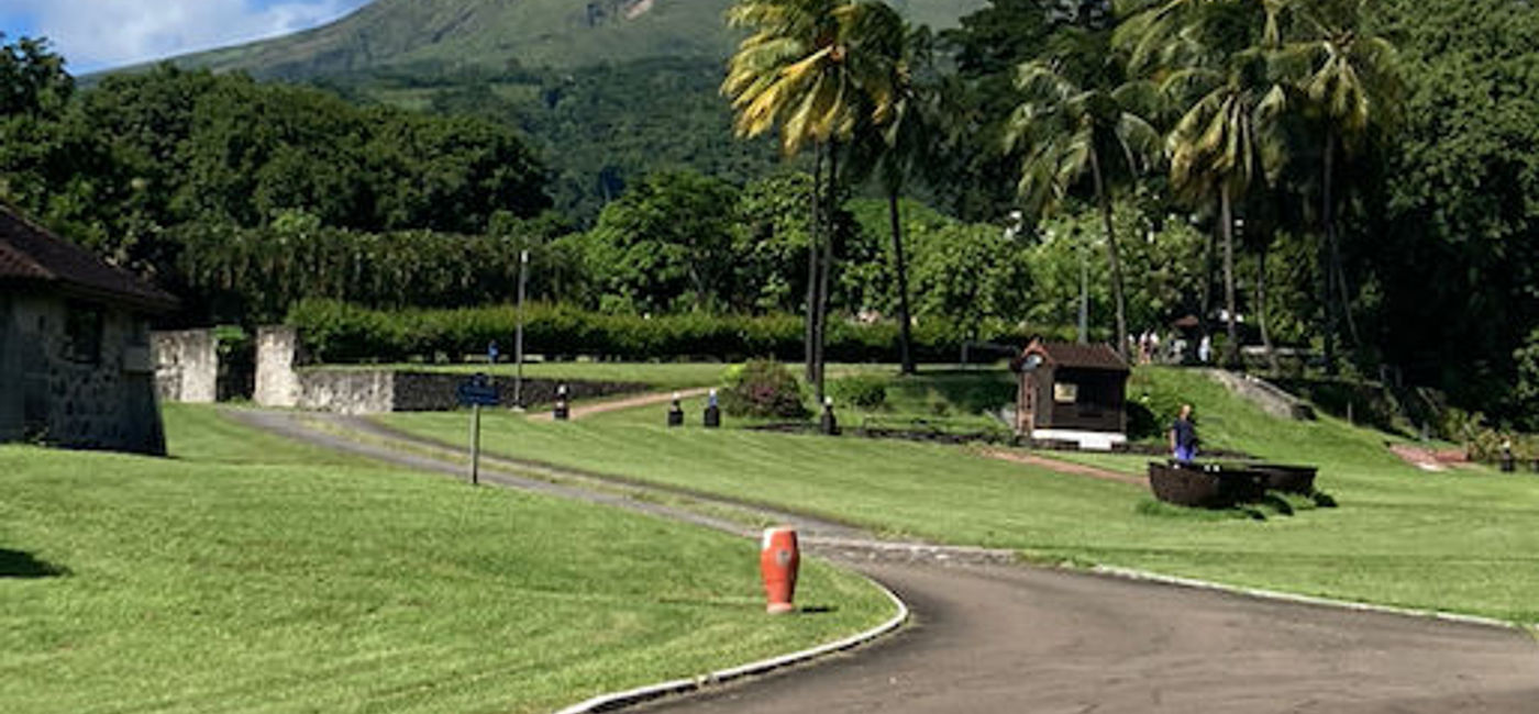 Image: Mount Pelee, as seen from Depaz Distillery