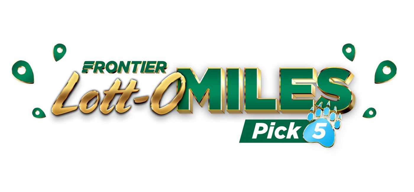 Image: Frontier's Lott-o Miles, Pick 5 promotion. (photo via Frontier Airlines Media)