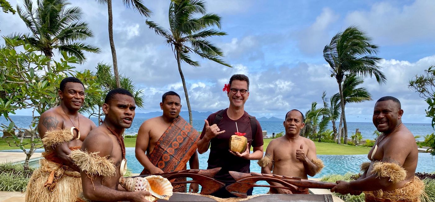 Image: PHOTO: Steven E. Shulem at the Nanuku Auberge Resort Fiji on Feb. 14, 2020. (photo courtesy of Steven E. Shulem)