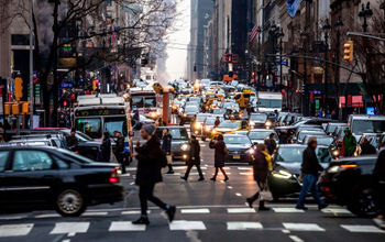 Holiday season traffic in New York City