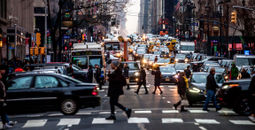 Holiday season traffic in New York City