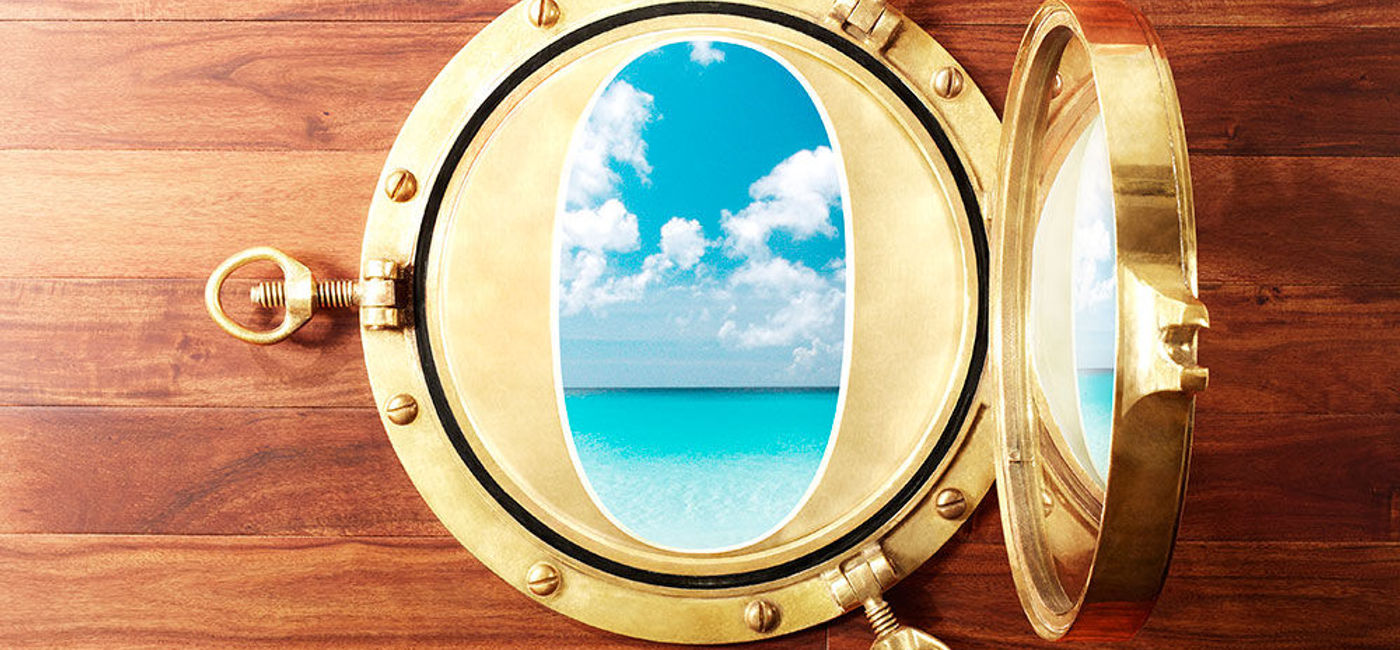 Image: PHOTO: Oprah's official O Magazine porthole-style logo. (photo courtesy of Holland America Line)