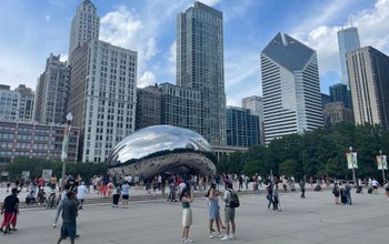 The Bean in Chicago's Millennium Park, chicago bean, chicago illinois, cloud gate chicago