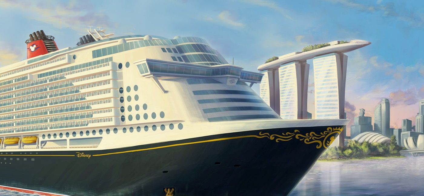 Image: Rendering of Disney ship in Singapore. (photo via Disney Cruise Line Media)