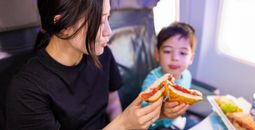 Alaska Airlines, menu, items, food, beverages, snacks, meals, drinks, in-flight, onboard, new, mothers, child, kids, families, family-friendly, kid-friendly, choices, options