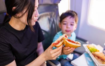 Alaska Airlines, menu, items, food, beverages, snacks, meals, drinks, in-flight, onboard, new, mothers, child, kids, families, family-friendly, kid-friendly, choices, options