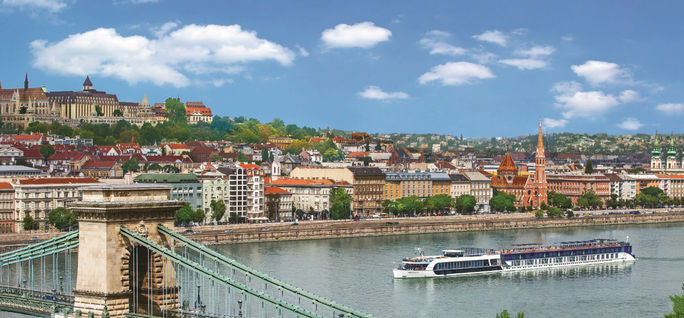 The AmaSonata in Budapest. AmaWaterways, Budapest, river cruises in Budapest, river cruise ships, AmaSonata, luxury river cruise ships