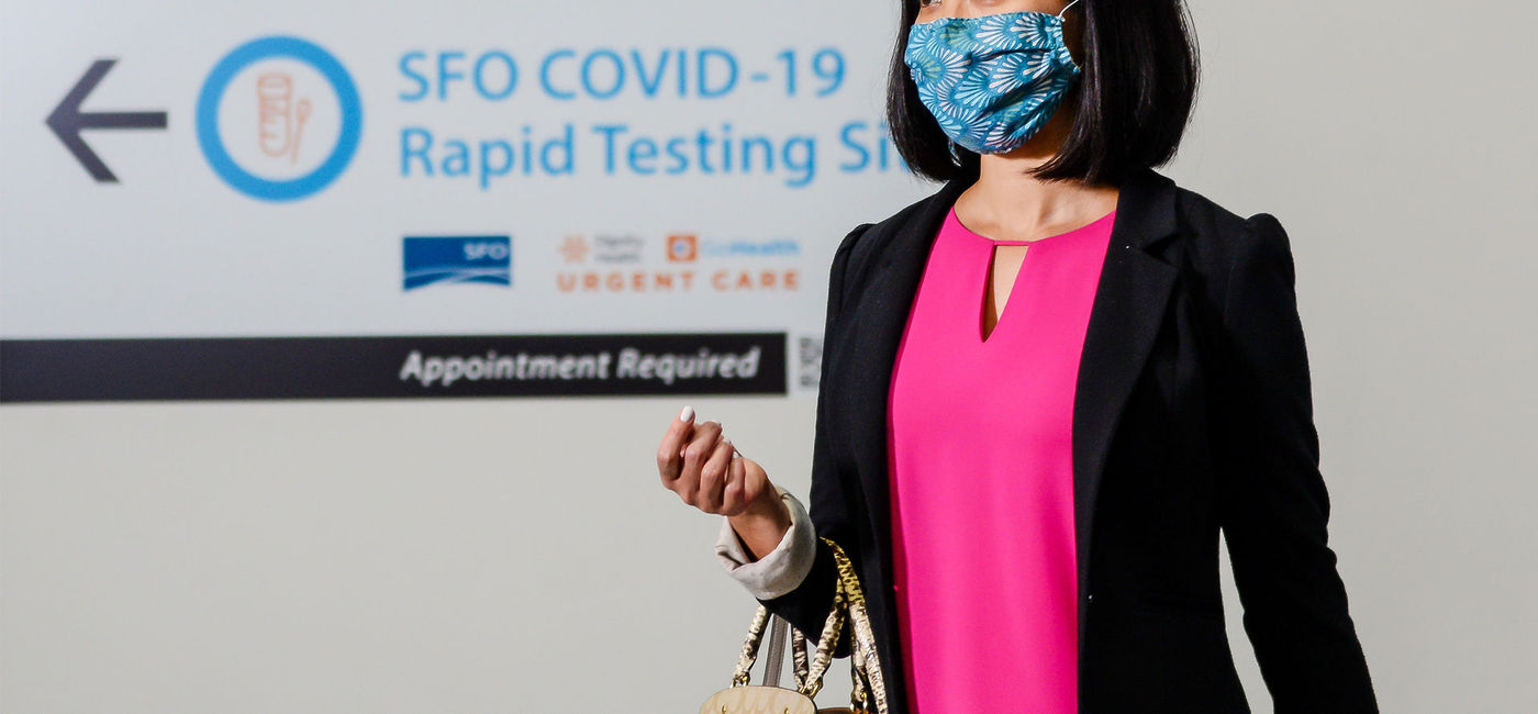 Image: PHOTO: COVID-19 testing at SFO (photo courtesy United Arilines) (United Airlines)