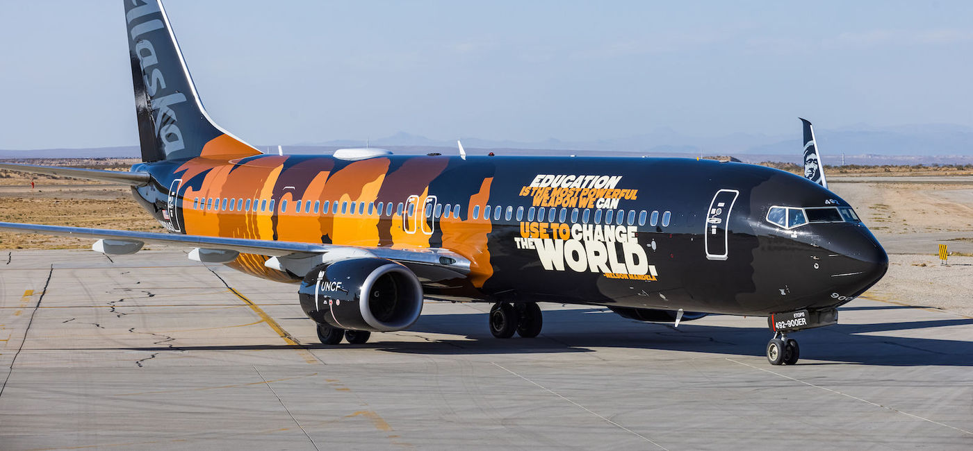Image: Alaska Airlines' 'Our Commitment' aircraft. (photo courtesy of Alaska Airlines)