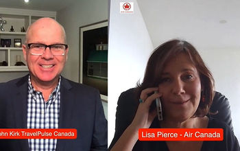 John Kirk and Air Canada's Lisa Pierce