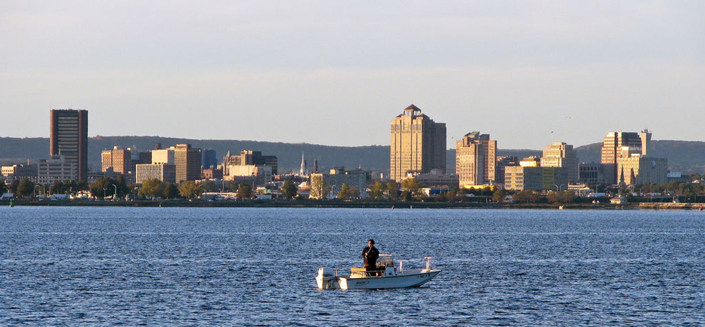 Image: PHOTO: Fishing in New Haven, Connecticut's harbor. (photo via Flickr/versageek)