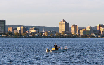 Fishing in New Haven, Connecticut's harbor