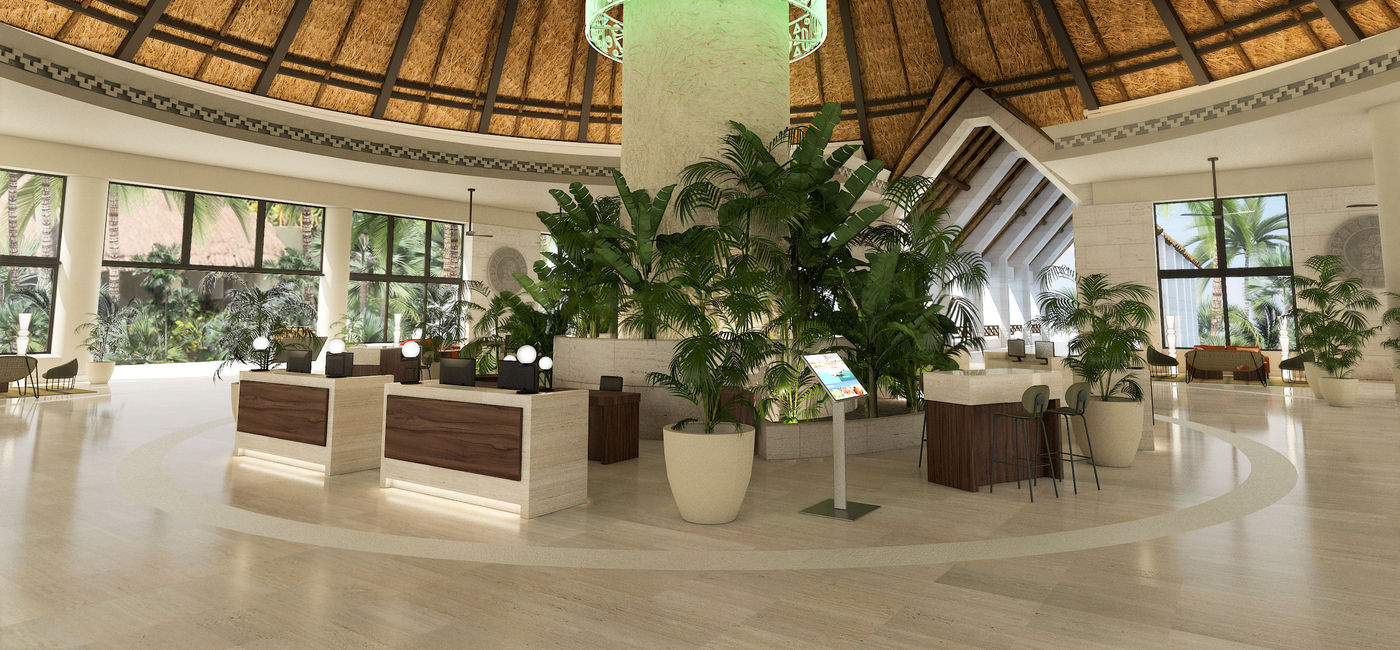 Image: PHOTO: The renovated lobby at Bahia Principe Grand Tulum. (photo courtesy of Bahia Principe Hotels & Resorts) (ahia Principe Hotels & Resorts)