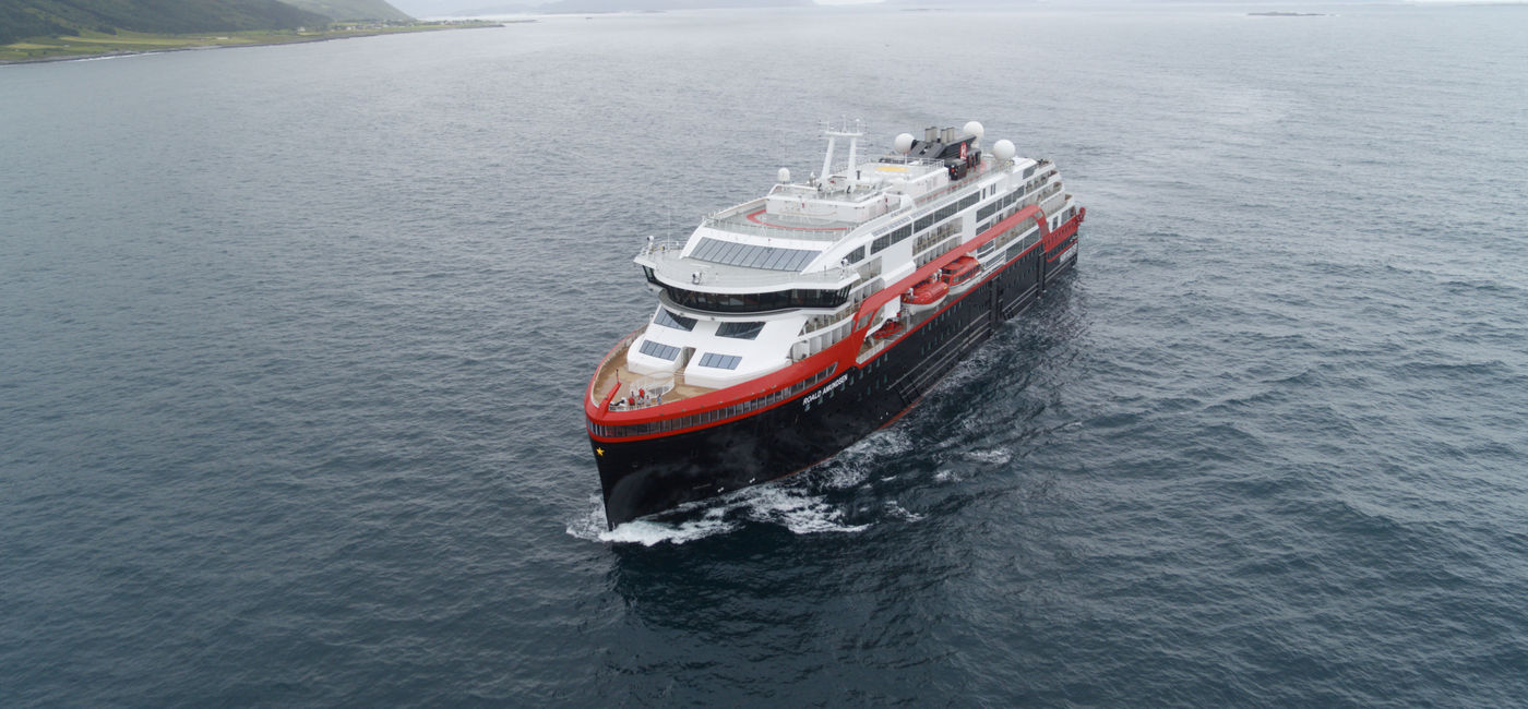 Image: Hurtigruten's MS Roald Amundsen. (photo via Hurtigruten)