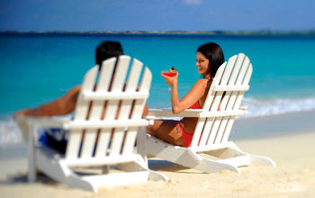 Couple on Beach in Nassau, the Bahamas