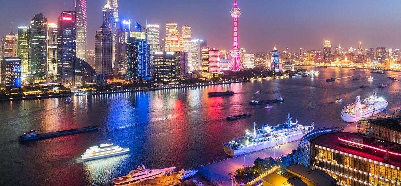 Image: PHOTO: Cruise ships in Shanghai, China (photo courtesy Cruise ships, Shanghai, China) (silkwayrain/iStock/Getty Images Plus)