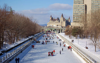 Ottawa, Rideau Canal, winter, ice skating, canada
