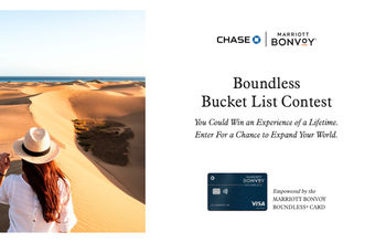 Chase, Marriott, Bonvoy, Boundless Bucket List Contest