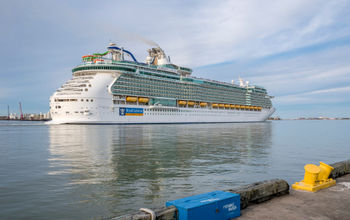 Royal Caribbean ship departing the Port of Galveston