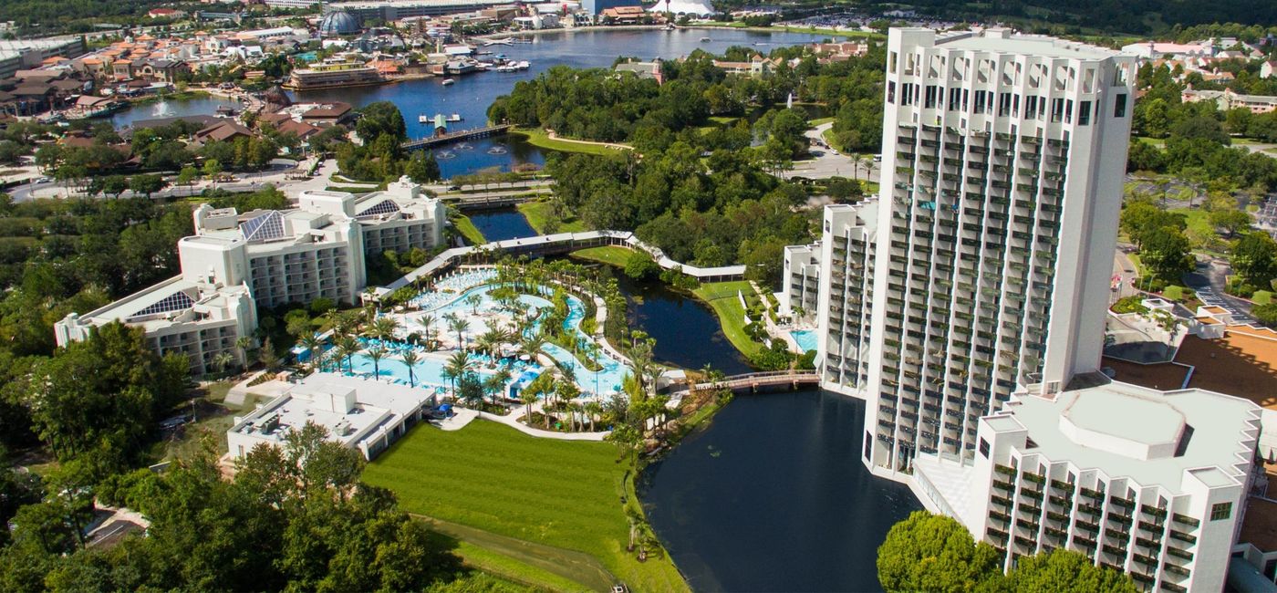 Image: PHOTO: An aerial view of Hilton Orlando Buena Vista Palace. (photo via Hilton)