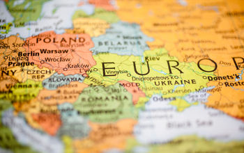Map, Eastern Europe, Europe, Ukraine