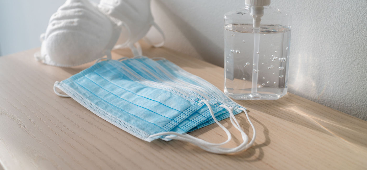 Image: Hotel amenities may now include hand sanitizer, masks, and disinfectant wipes. (photo via iStock / Getty Images Plus /  Maridav)