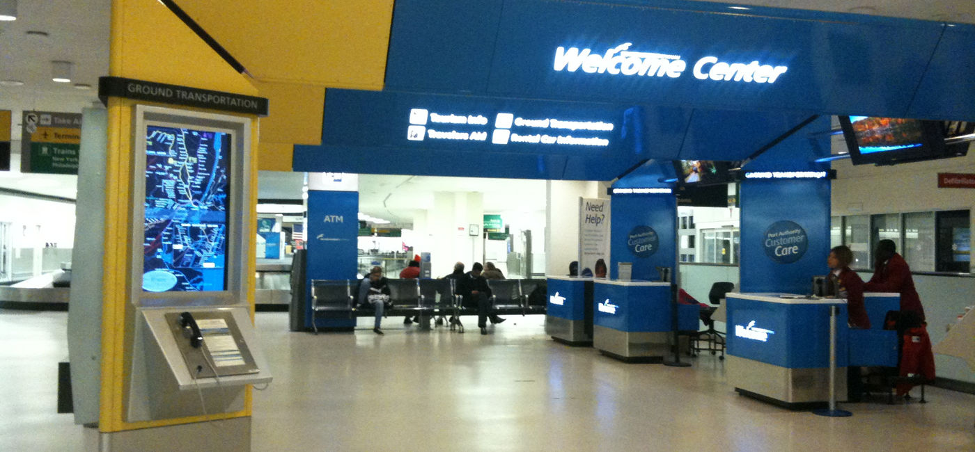 Image: The Welcome Center at Newark Liberty International Airport. (photo via Flickr/brownpau)