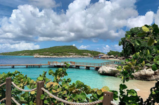 Dock area by the beach at Dreams Curaçao Resort, Spa and Casino