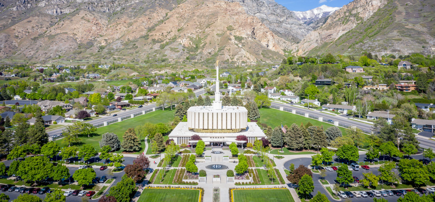 Image: Aerial of Latter-day Saint Provo Temple (Photo Credit: dallasgolden / Getty Images)