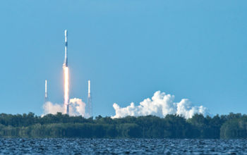 Rocket launch at Cape Canaveral, Florida