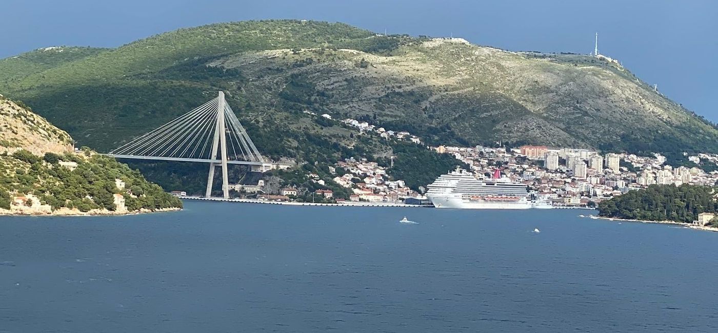 Image: PHOTO: A Carnival cruise ship at the Port of Dubrovnik. (photo courtesy of Carnival Cruise Line)