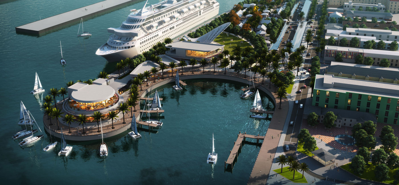 Image: This rendering shows what the Nassau Cruise Port will look like after a $300 million modernization project is complete. (Rendering via Nassau Cruise Port)