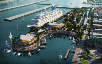 This rendering shows what the Nassau Cruise Port will look like after a $300 million modernization project is complete.