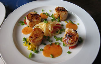Caribbean food, scallops